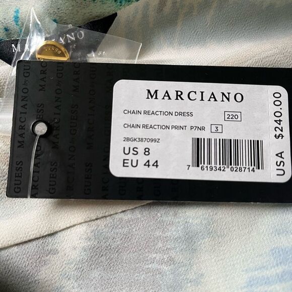 NWT Marciano Green Wrap Tie Front Dress - Picture 5 of 8